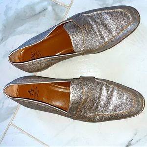 Aquatalia pewter flats